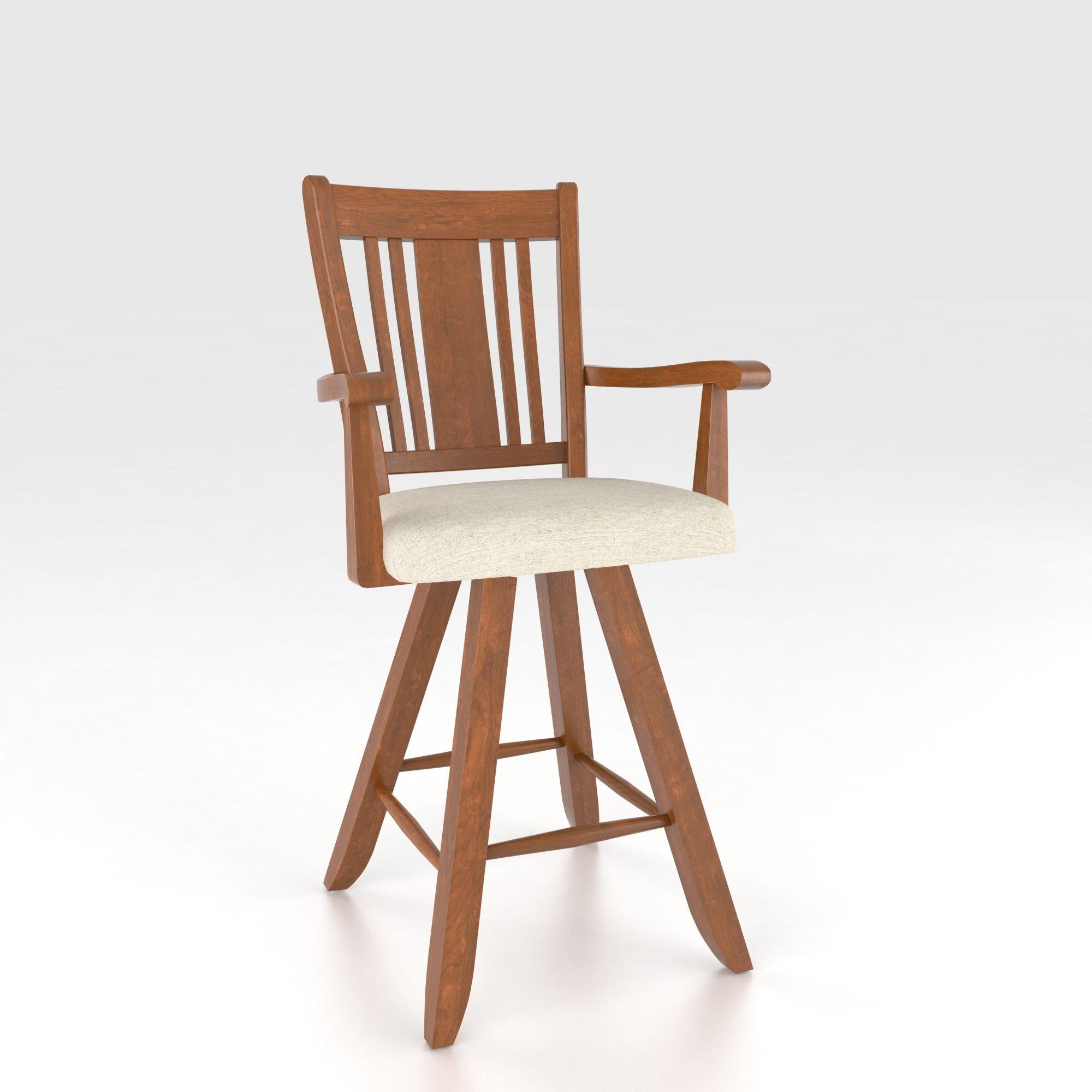 Canadel Bar Stools SAS02250TW11M24 Customizable 26" Upholstered Swivel